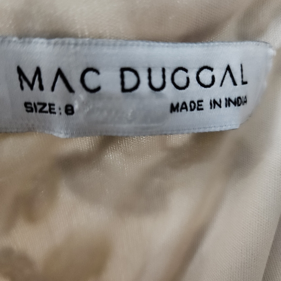 Mac Duggal One Shoulder Floral Embellished Gown SZ 8 NWT - Picture 13 of 15